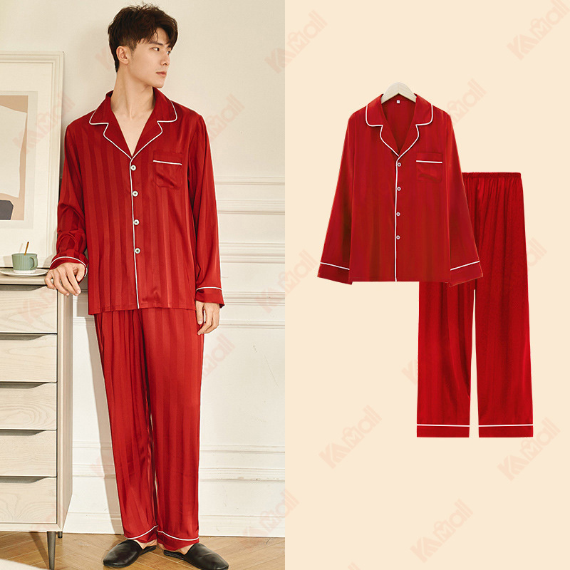 matching pajama wine red long sleeve